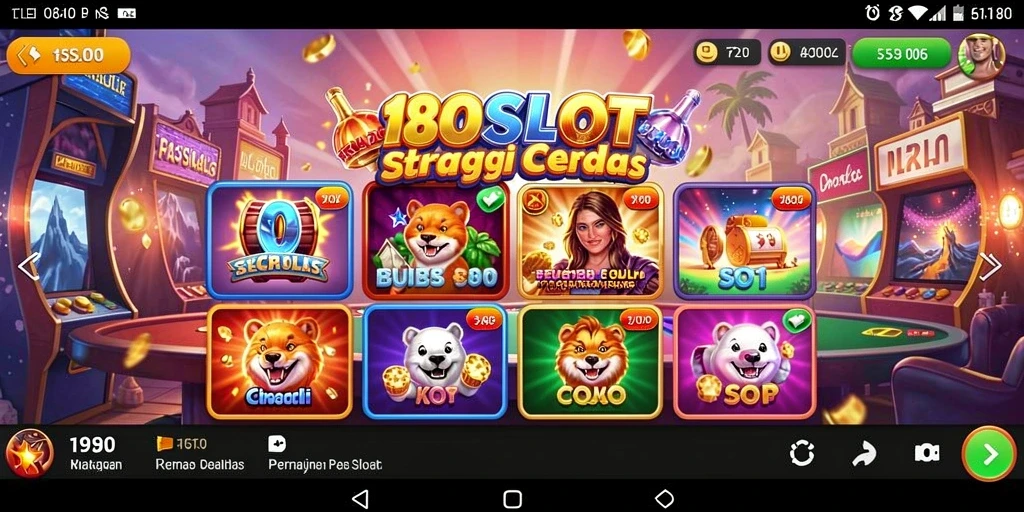 Tangkapan layar 180SLOT menampilkan gameplay menantang dengan elemen strategi yang tajam.