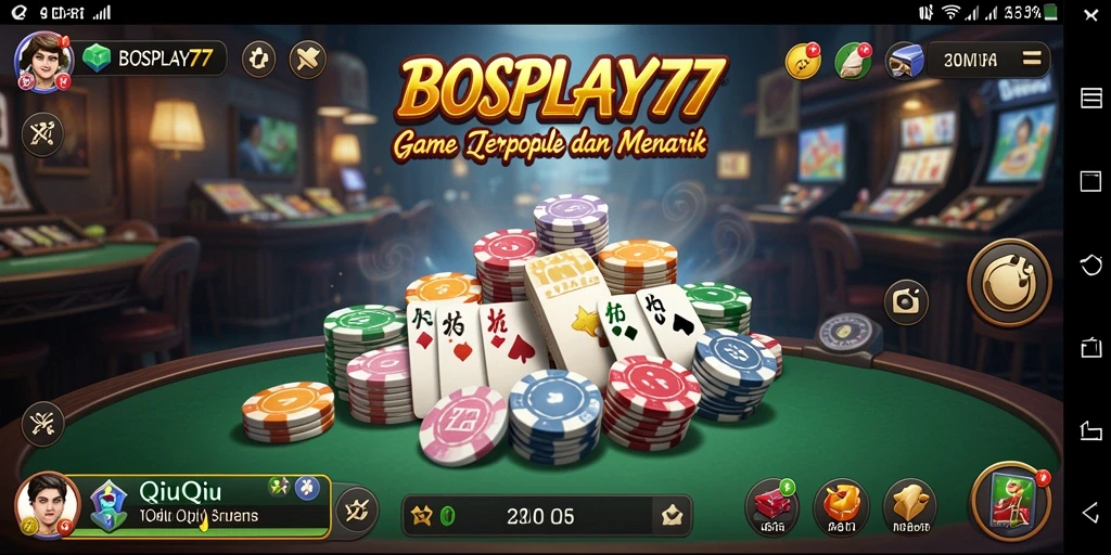 Tampilan menarik gameplay QiuQiu di BOSPLAY77.