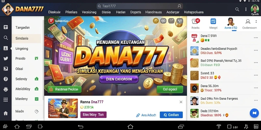 Tampilan gameplay DANA777 yang menarik dan interaktif.