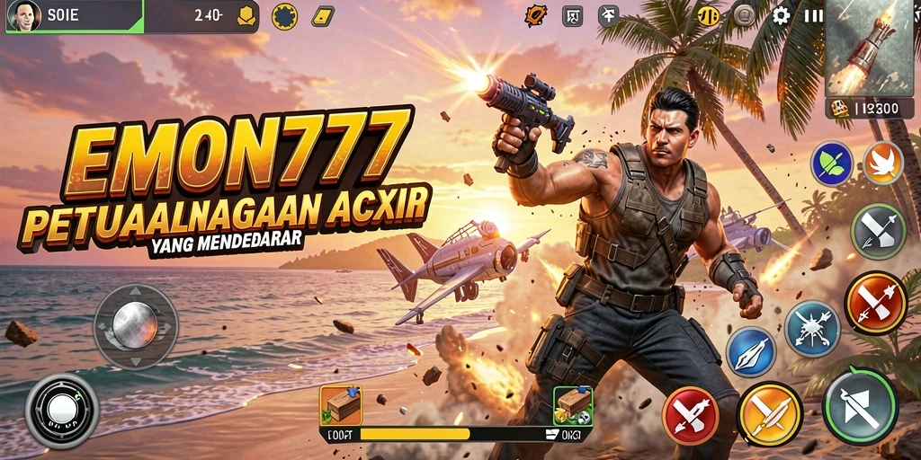 Tampilan gameplay EMON777 yang mendebarkan dan penuh aksi.