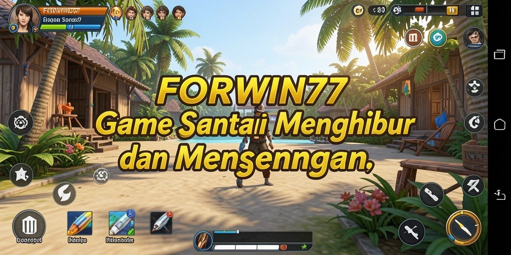 Tampilan gameplay yang seru dan penuh warna dari FORWIN77.