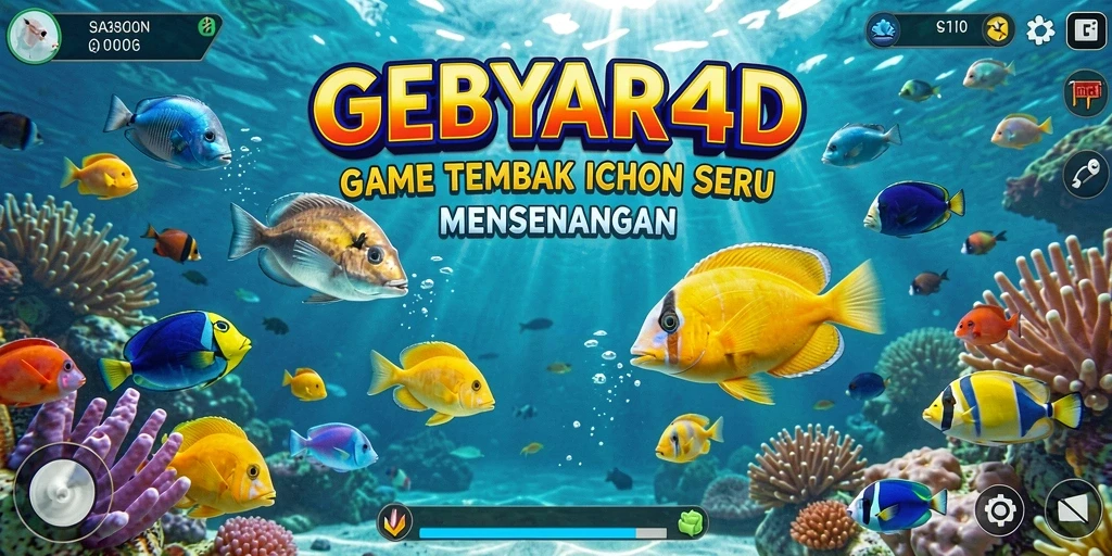 Tangkapan layar GEBYAR4D menampilkan aksi seru menangkap ikan di laut.