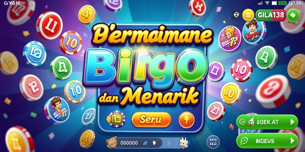 Gameplay seru aplikasi Bingo GILA138 dengan desain menarik.