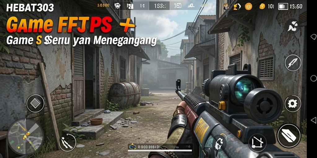 Tampilan gameplay menegangkan dari HEBAT303 dengan aksi FPS.