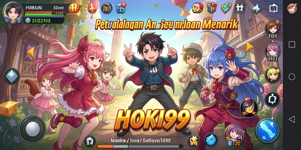 Tampilan gameplay HOKI99 yang penuh aksi dan warna-warni.