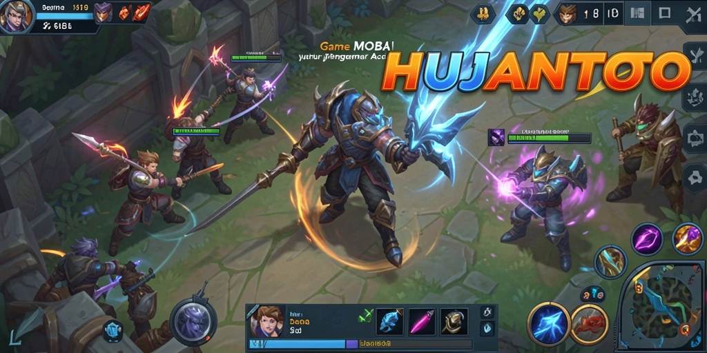 Tampilan gameplay seru dan kompetitif di HUJANTOTO.