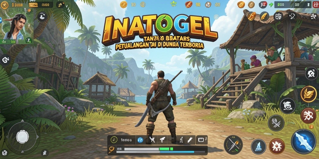 Screenshot gameplay INATOGEL menampilkan dunia terbuka yang luas dan detail.