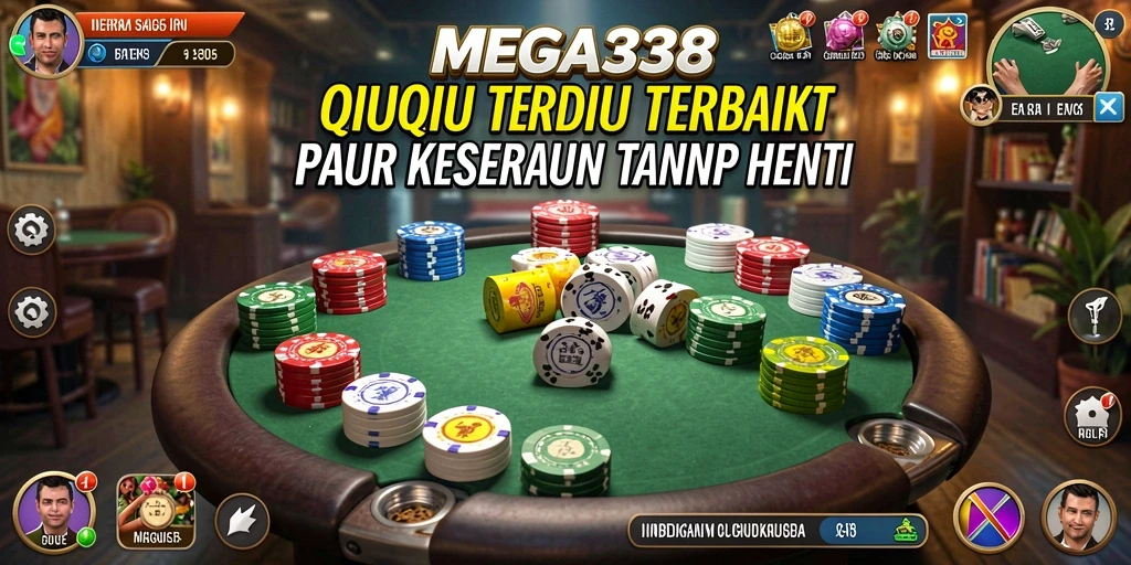 Gameplay seru MEGA338 dalam aksi QiuQiu.