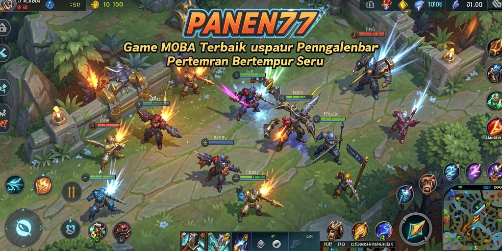 Tangkapan layar utama PANEN77 menunjukkan aksi intens dalam pertarungan.